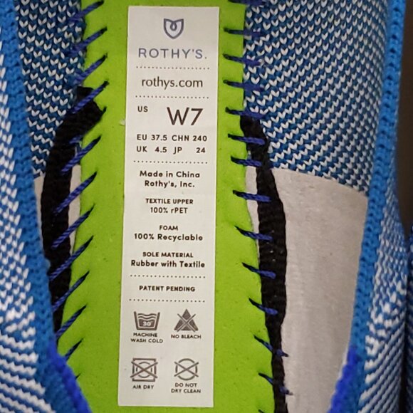 Rothy’s The Loafer Indigo Cloud Women’s Size 7 - Picture 9 of 11